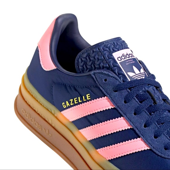 💙💗 Adidas Gazelle Bold Blue Pink Spark 💗💙 - Picture 4 of 5